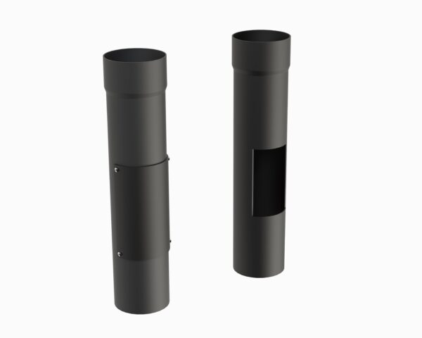 sl aluminium circular downpipe c/w access plate