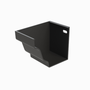 sl aluminium moulded gutter stop end right hand