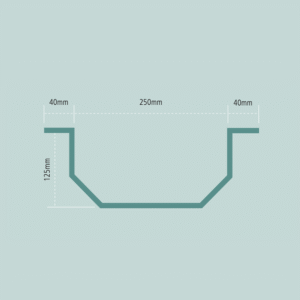 grp half round anti climb downpipe cover (type b)
