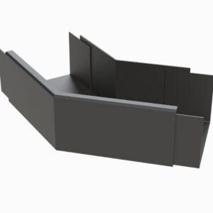box gutter 135 degree external angle double joint