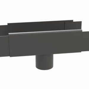 box gutter running outlet