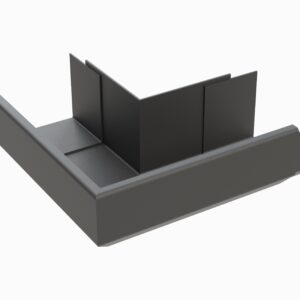 hex gutter 90 deg external