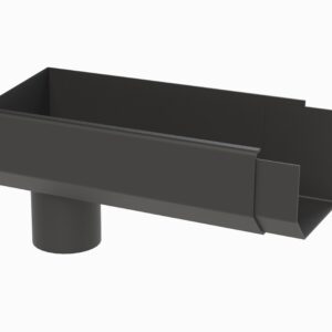 hex gutter lh stop end outlet 75dia