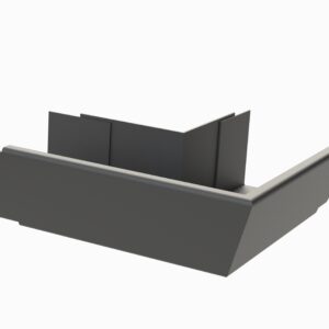 raked gutter 90 degree external angle