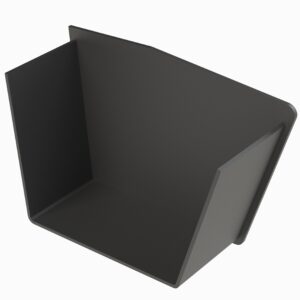 raked gutter end stop right hand