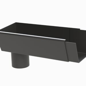 raked gutter stop end outlet 75 dia lh